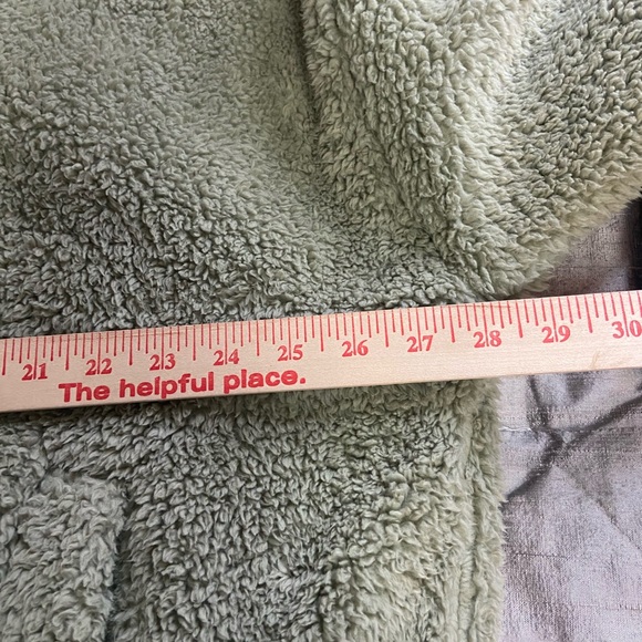 American Eagle Outfitters Sage Teddy Jacket Sz L - Picture 10 of 12